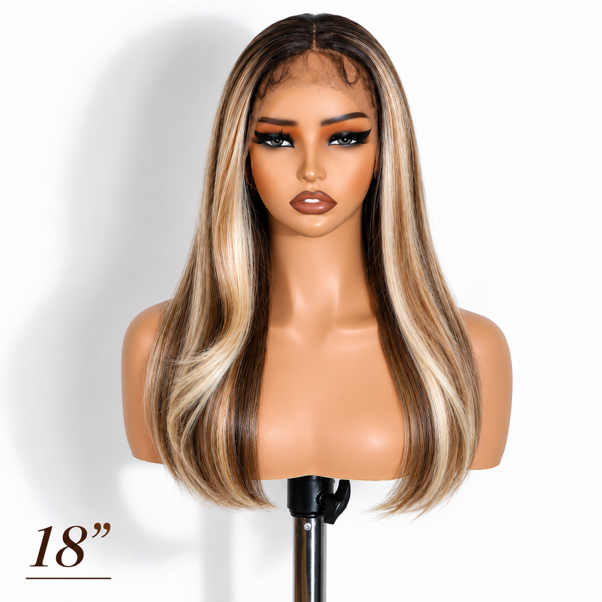 Miss Nhyira Honey Ash Blonde Balayage Wig - Glueless & HD Lace Frontal Wig