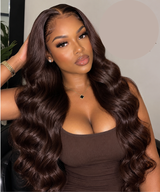 P4/27 highlight body wave lace front wig