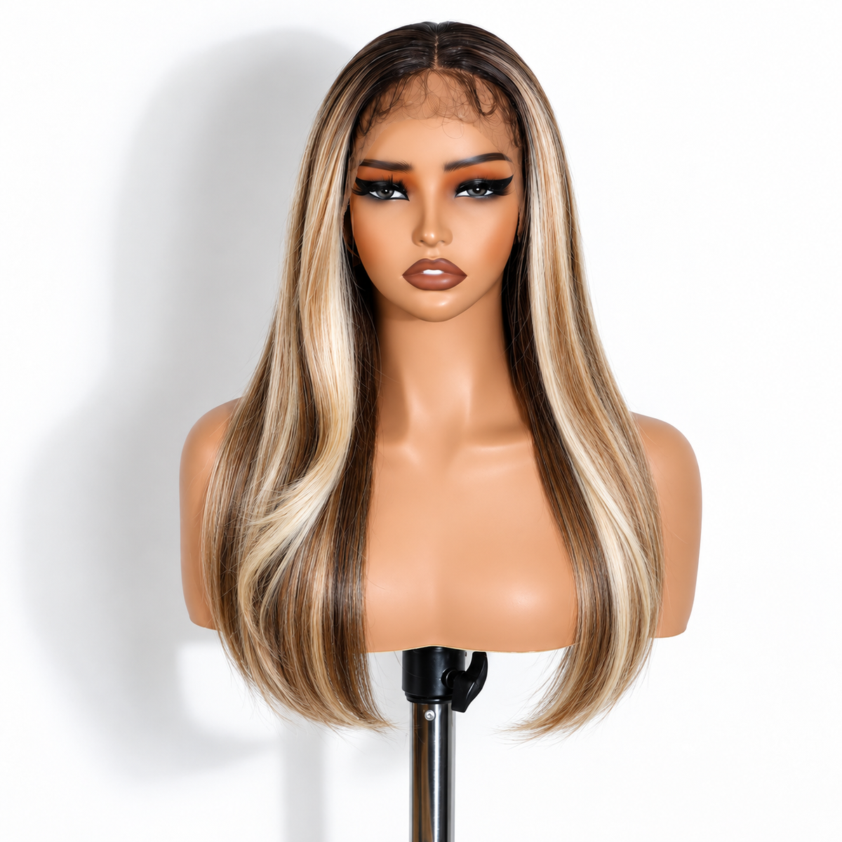 Miss Nhyira Honey Ash Blonde Balayage Wig - Glueless & HD Lace Frontal Wig